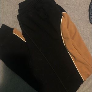 Black & Tan Fashion Nova Joggers
